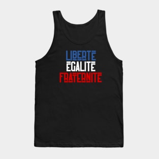 Liberté égalité fraternité Tank Top